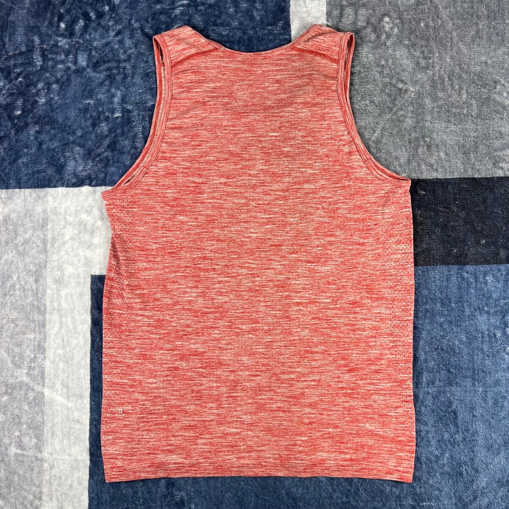 Lululemon Metal Vent Tech Tank Top Mens Medium Red Heathered Sleeveless Shirt - Picture 3 of 5